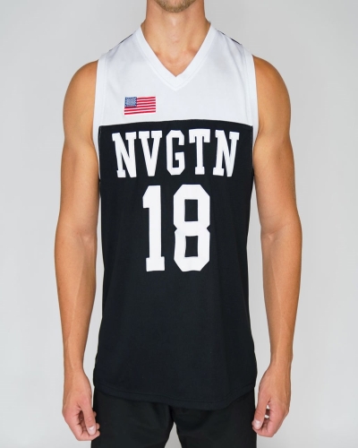 Black NVGTN Jersey Men's Jersey | USA150IQC